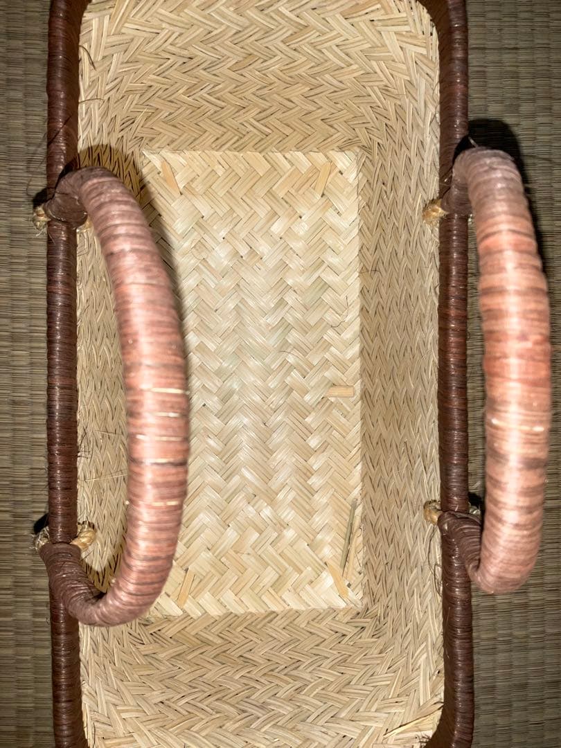 鳥越竹細工　市場かご　新品　●特選●2個セット　大中セット