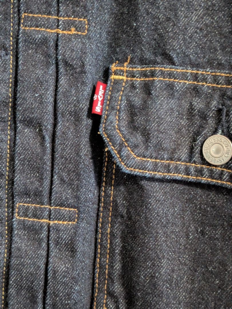 【BIOTOP別注】 LEVI'S 2ndタイプ デニムGジャン ビッグE 濃紺