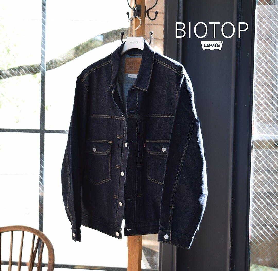 【BIOTOP別注】 LEVI'S 2ndタイプ デニムGジャン ビッグE 濃紺