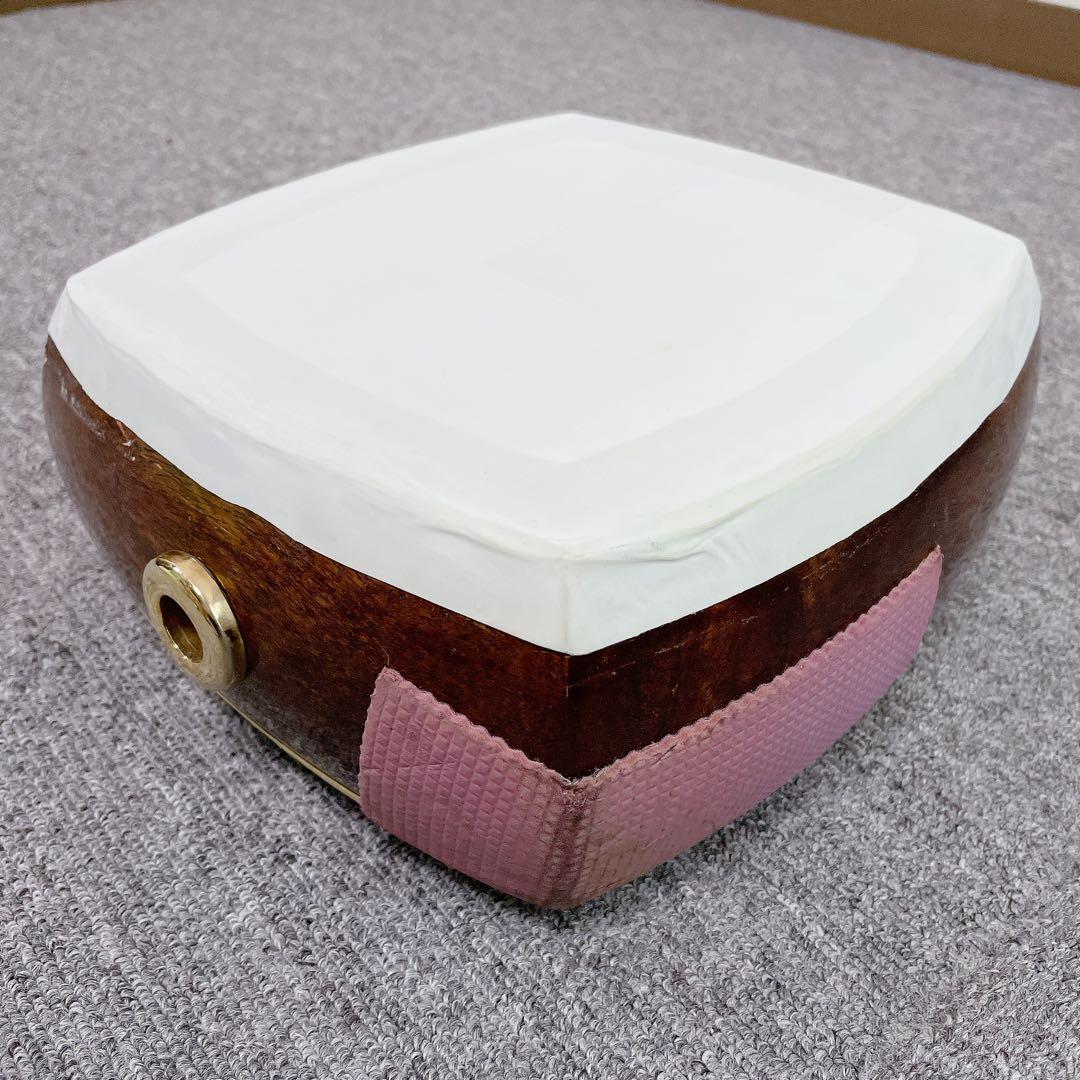 津軽三味線 丸打胴 2本溝 紅木 太棹 付属品多数 和楽器 民謡楽器