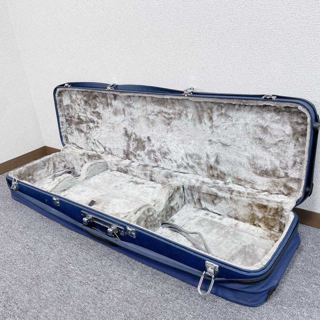 津軽三味線 丸打胴 2本溝 紅木 太棹 付属品多数 和楽器 民謡楽器