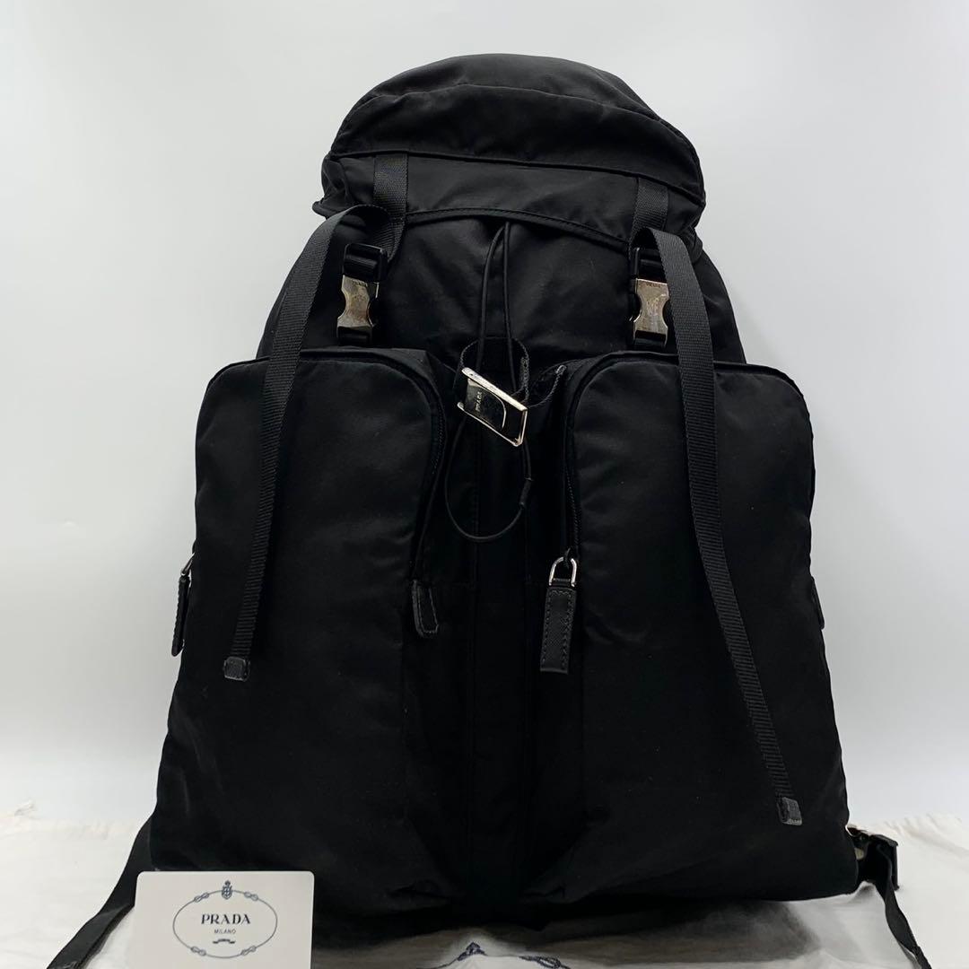 PRADA プラダ 2VZ065 リュック バックパック トライアングルロゴ 黒