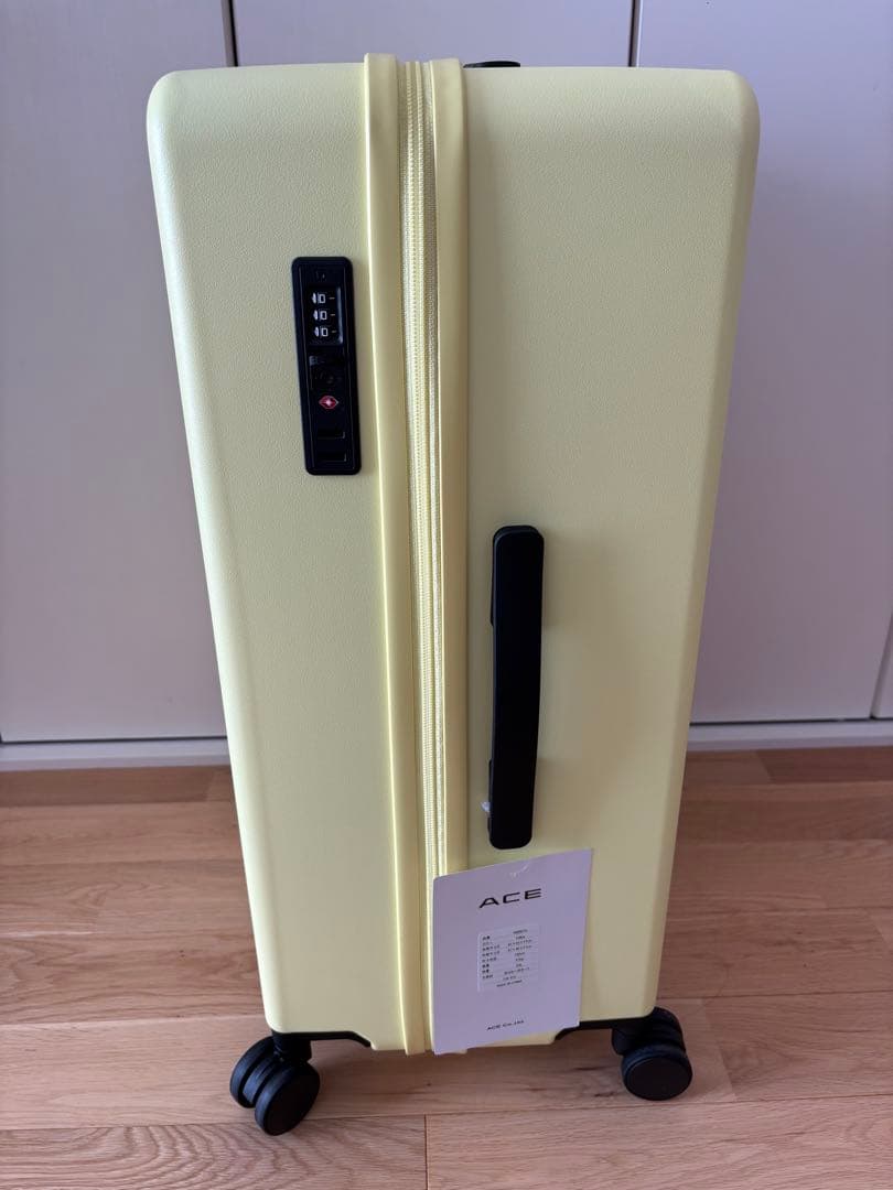 【新品未使用】ACE イエロー キャリーケース 63L