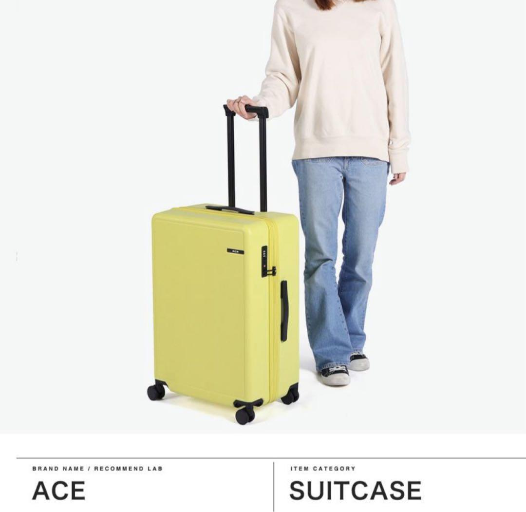 【新品未使用】ACE イエロー キャリーケース 63L