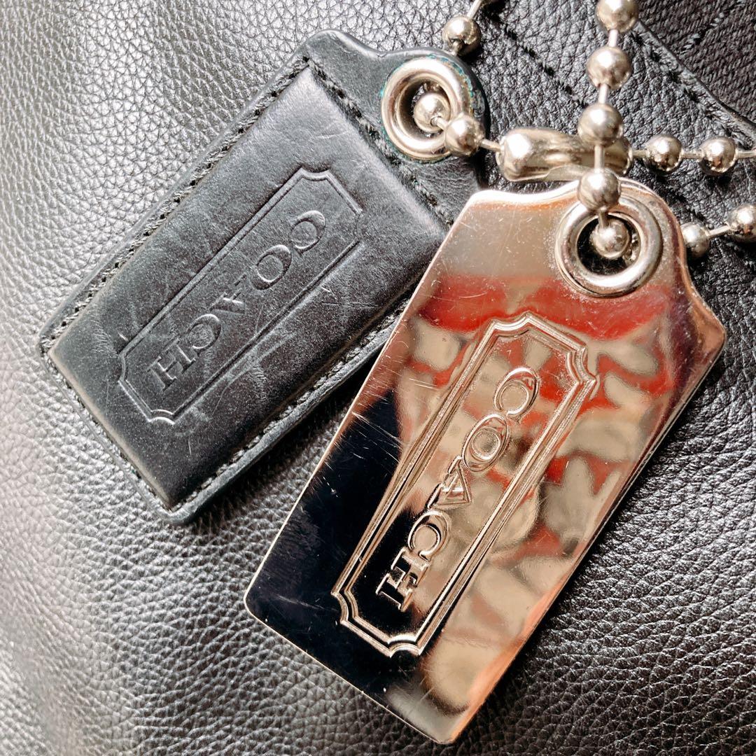 COACH コーチ 2way ボストンバッグ 南京錠 鍵 カデナ 黒 大容量収納