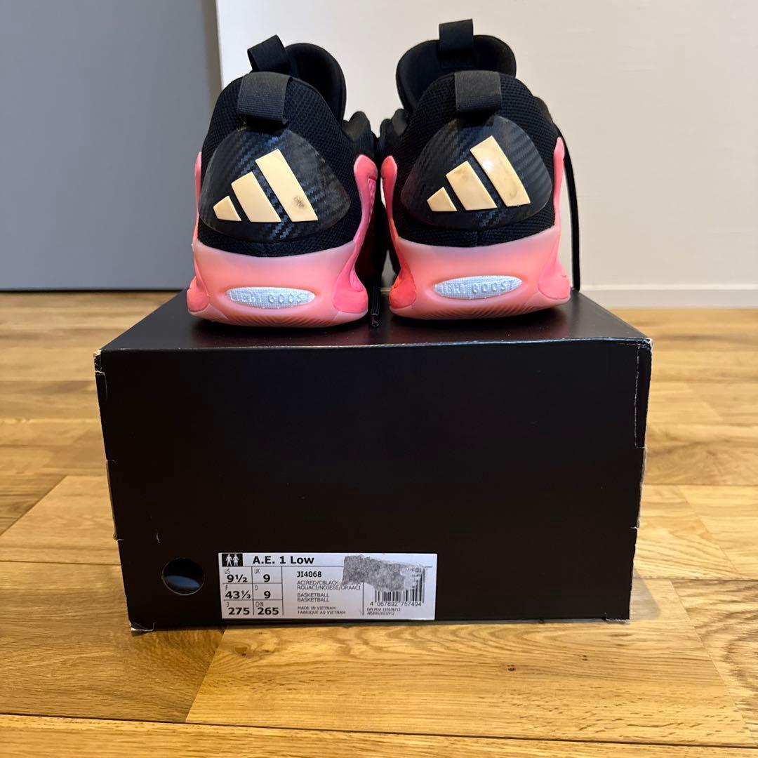 adidas AE 1 Low ブラック/ピンク 27.5cm