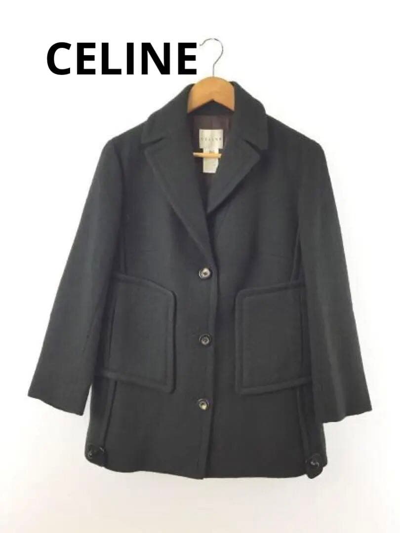 CELINE コート ジャケット ウール100％アウター レディース