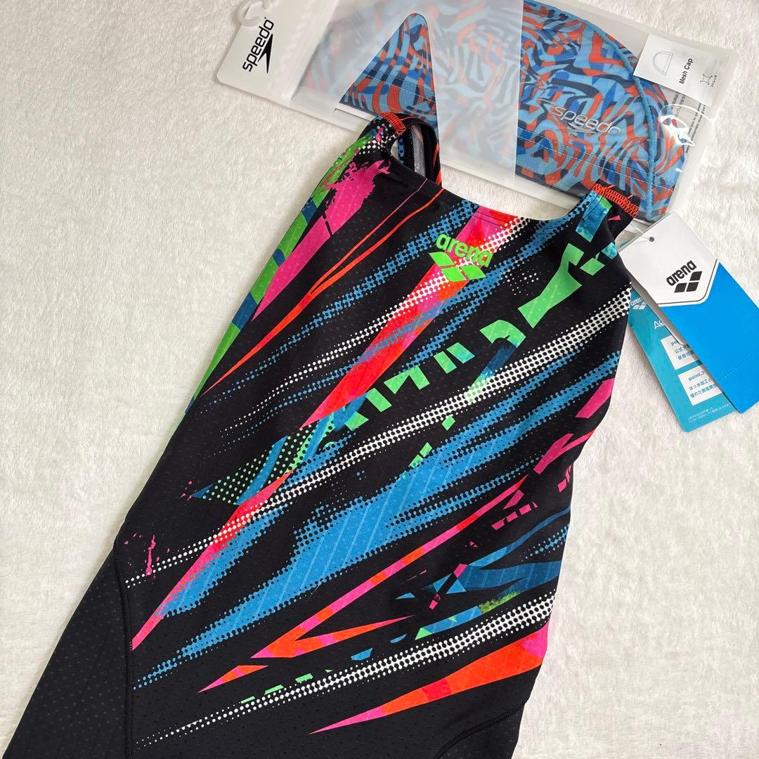 新品　レディース　アリーナ　競泳水着　Lサイズ　Fina アクアレーシング