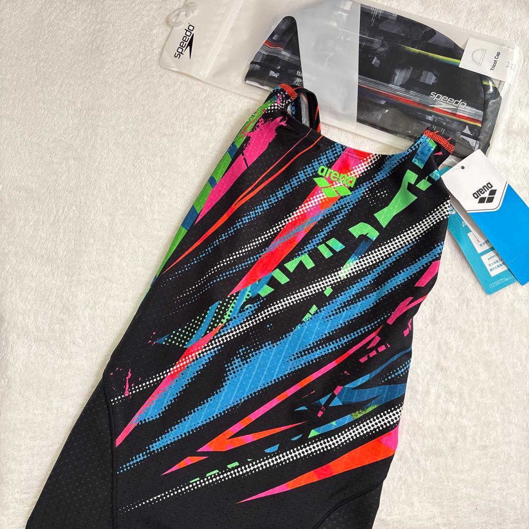 新品　レディース　アリーナ　競泳水着　Lサイズ　Fina アクアレーシング