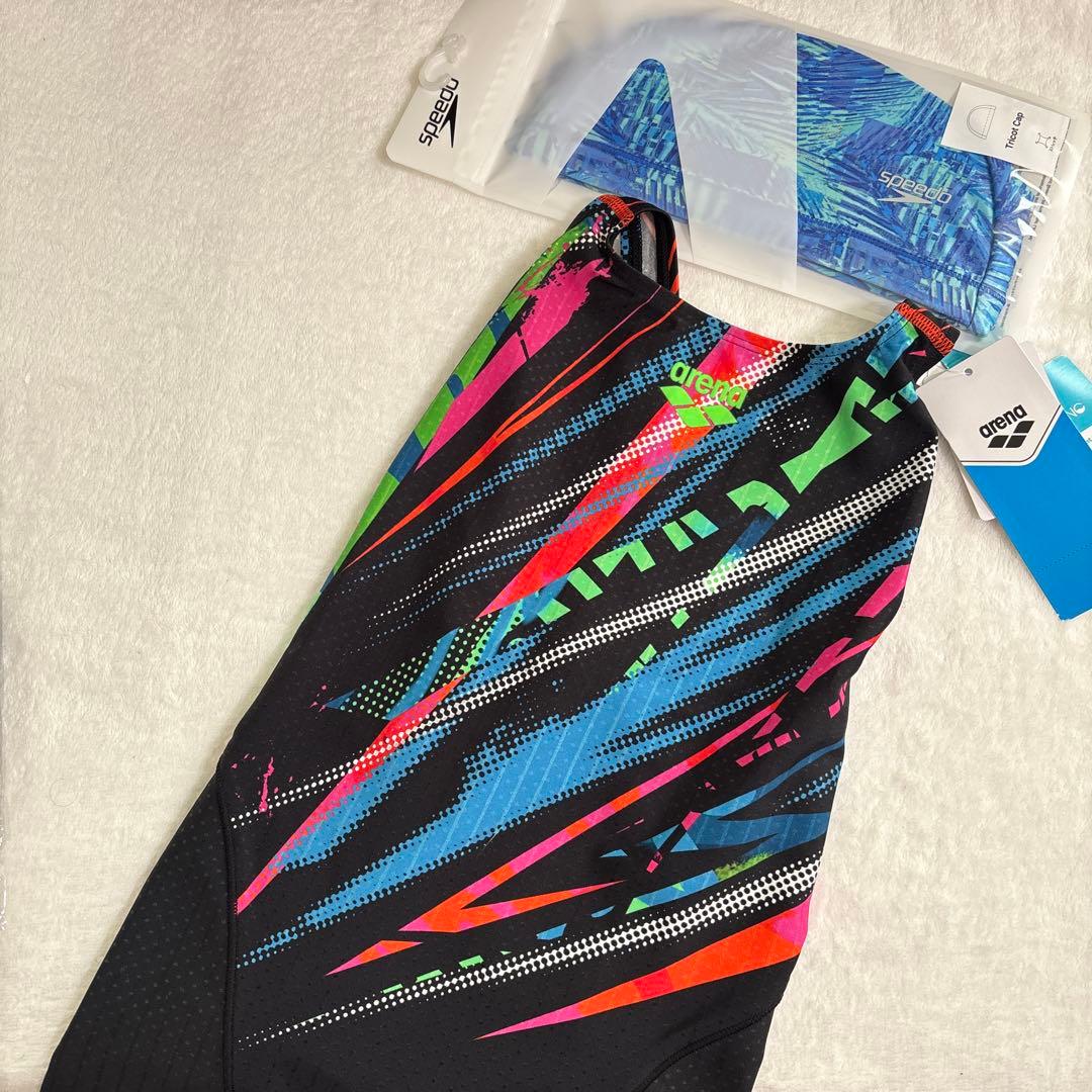 新品　レディース　アリーナ　競泳水着　Lサイズ　Fina アクアレーシング