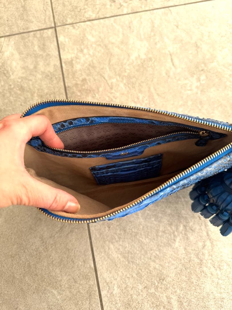 【新品未使用】ANYA HINDMARCHアニヤハインドマーチクラッチバッグ