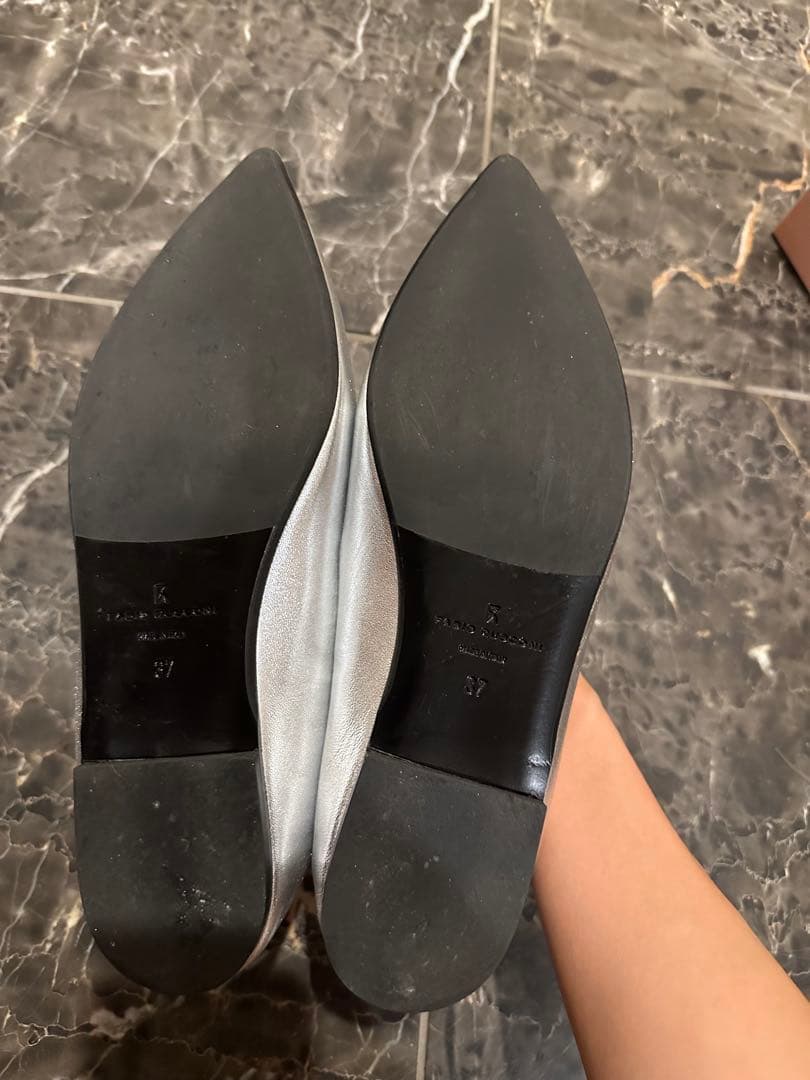 FABIO RUSCONI ポインテッドトウシャーリングパンプス(F31510)