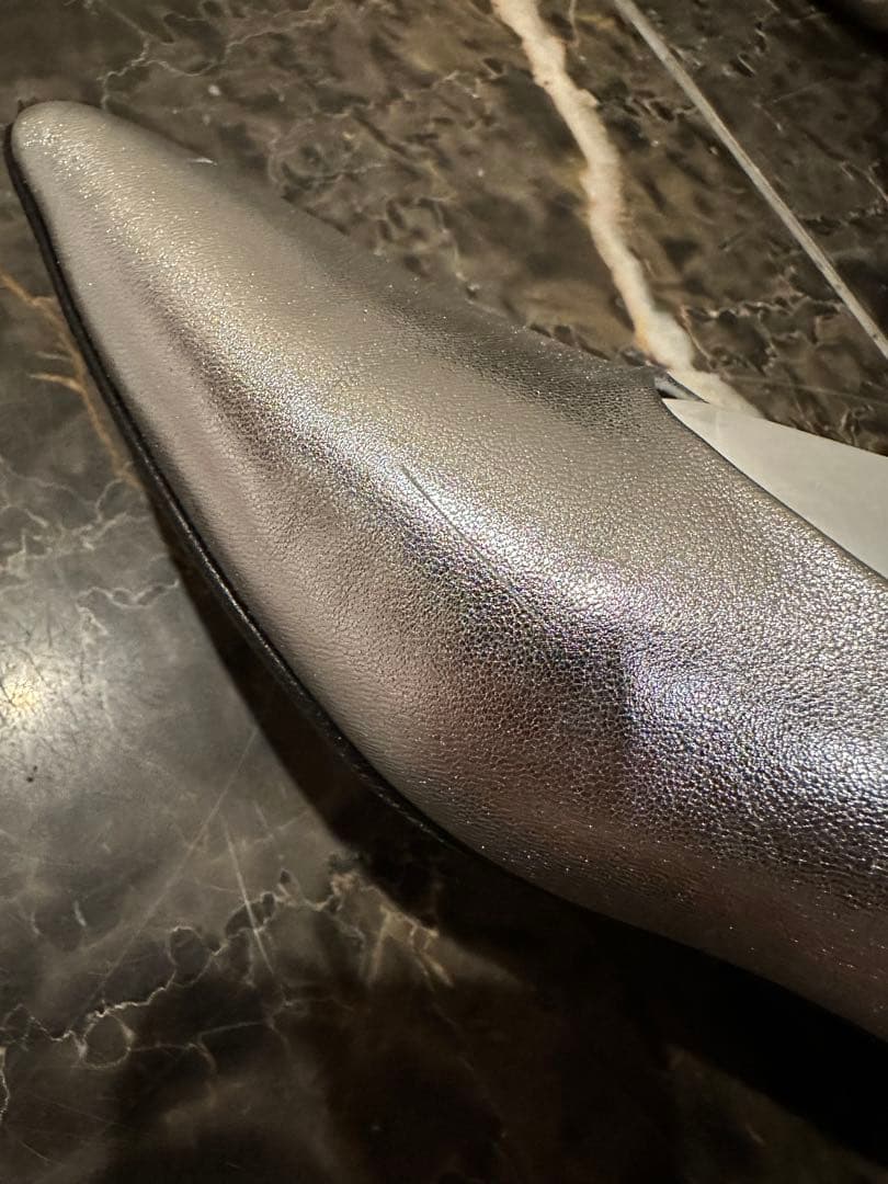 FABIO RUSCONI ポインテッドトウシャーリングパンプス(F31510)