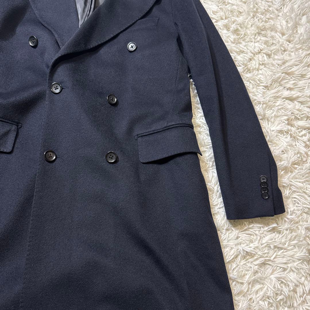 専用only premio カシミヤ100 ダブルチェスターコート ブラック