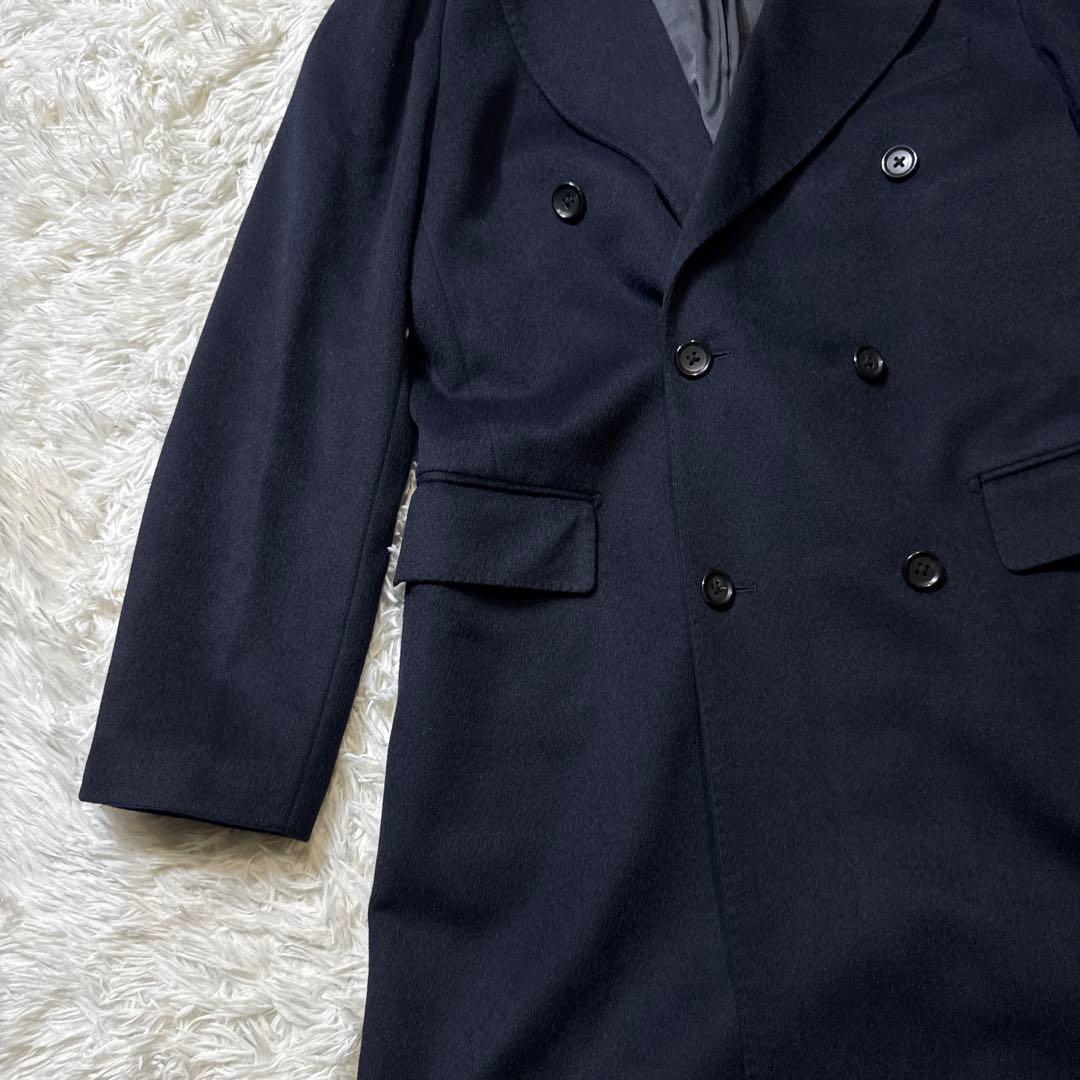 専用only premio カシミヤ100 ダブルチェスターコート ブラック