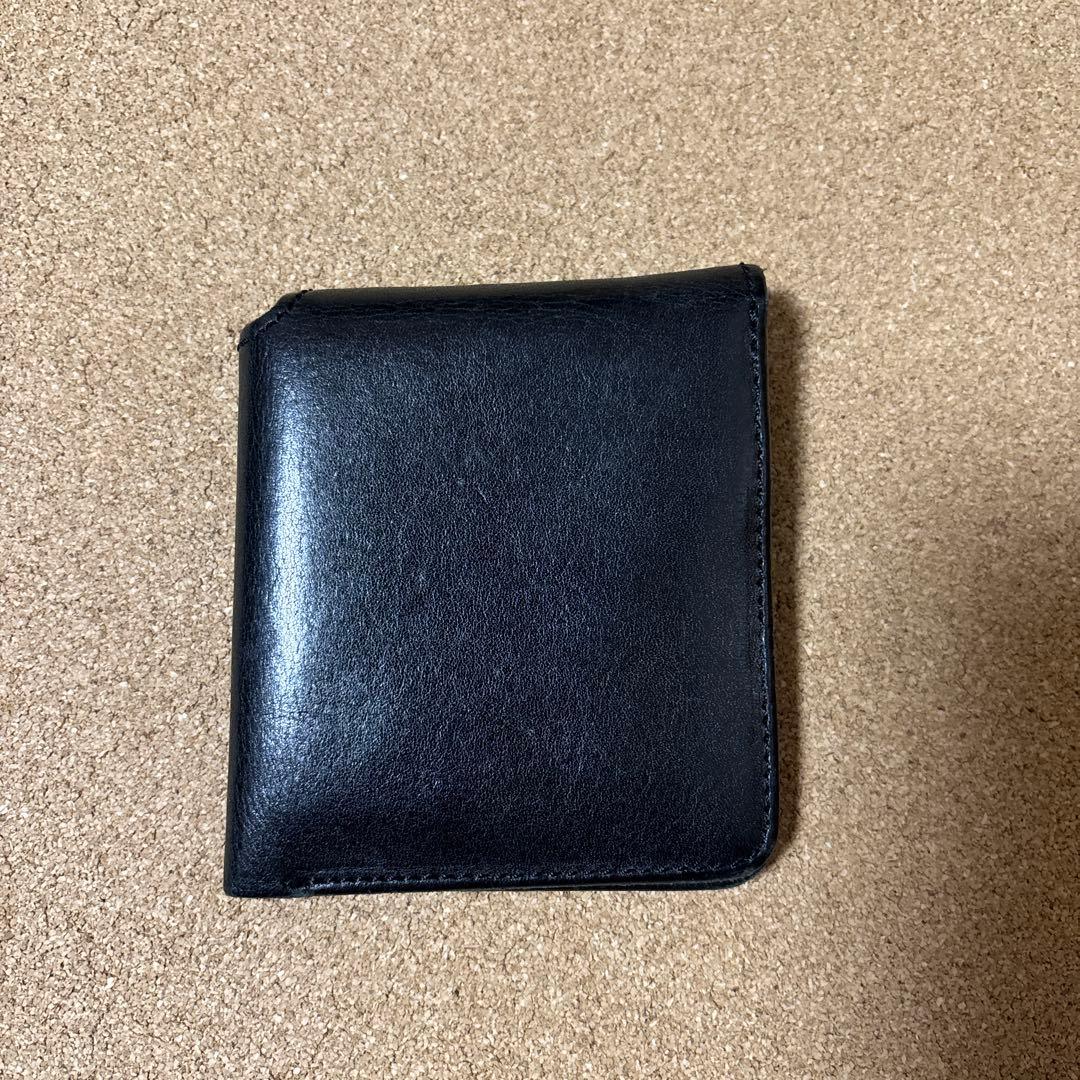 Hender Scheme 黒 レザー 二つ折り財布
