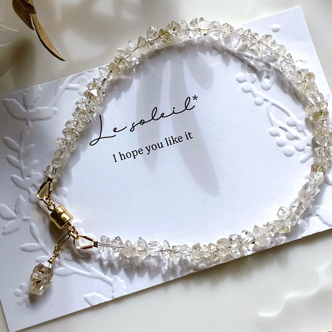 Nina◆オイルインクォーツブレスレット✧14kgf✧蛍光