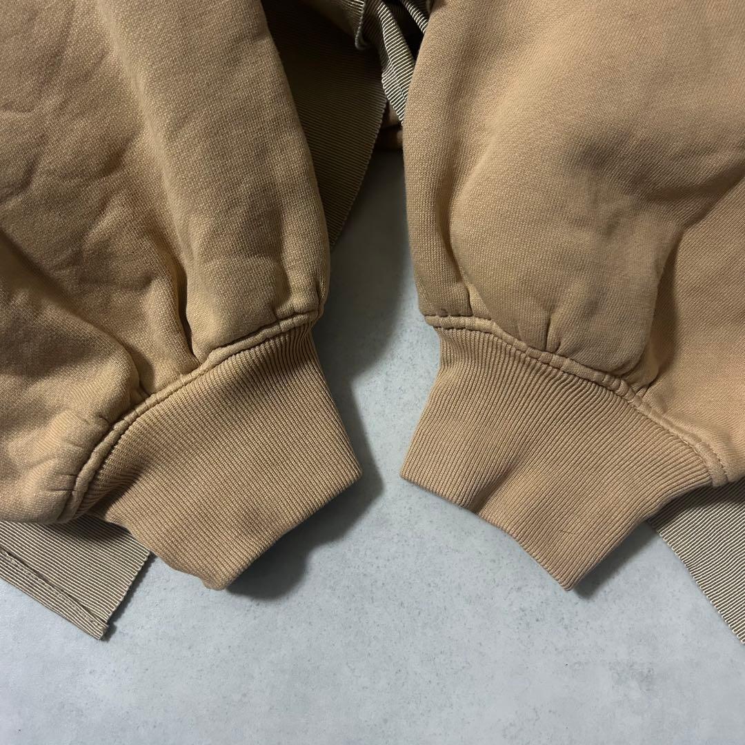 美品✨パトゥ オーガニックコットンクロップド ドローストリングスウェット ロゴ