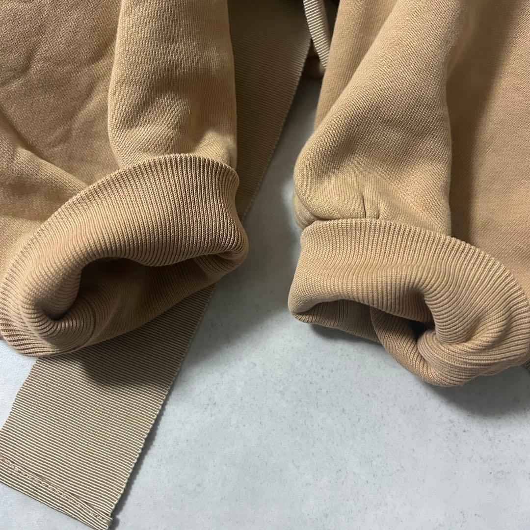 美品✨パトゥ オーガニックコットンクロップド ドローストリングスウェット ロゴ