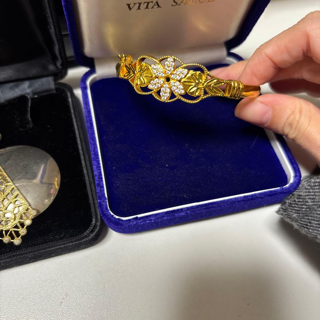 u*6様 遺品生前整理アクセサリーまとめ　イヤリング ＆ K18ブレスレット 他