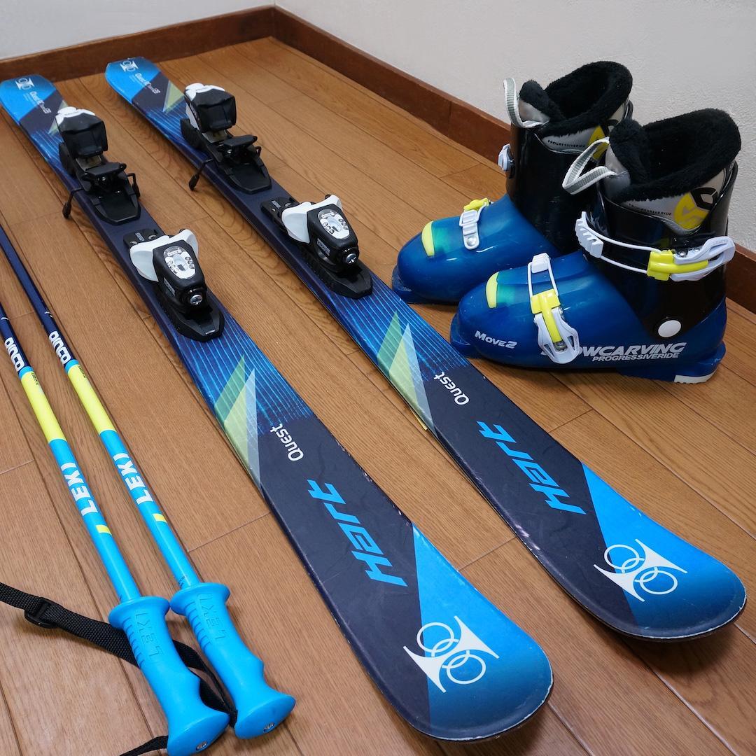 メンテ済 128cm 靴22cm HART スキーセット (130