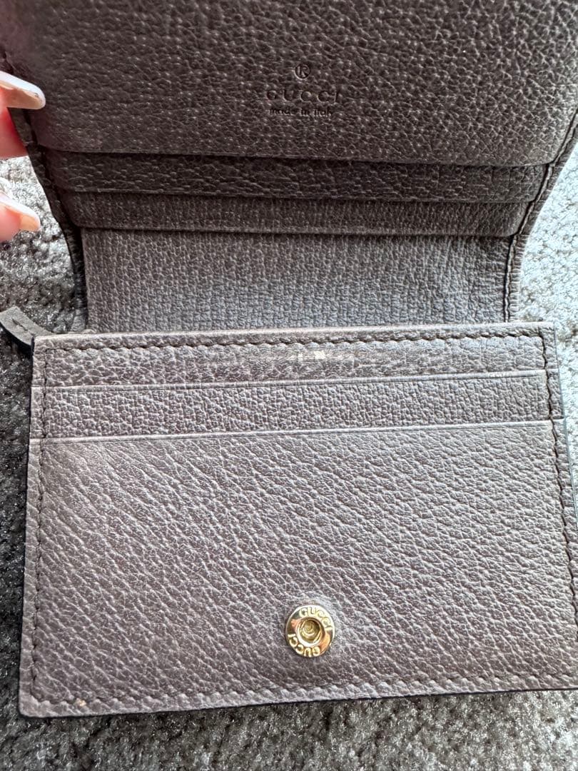 GUCCI オフィディアGGキャンバス 二つ折り財布