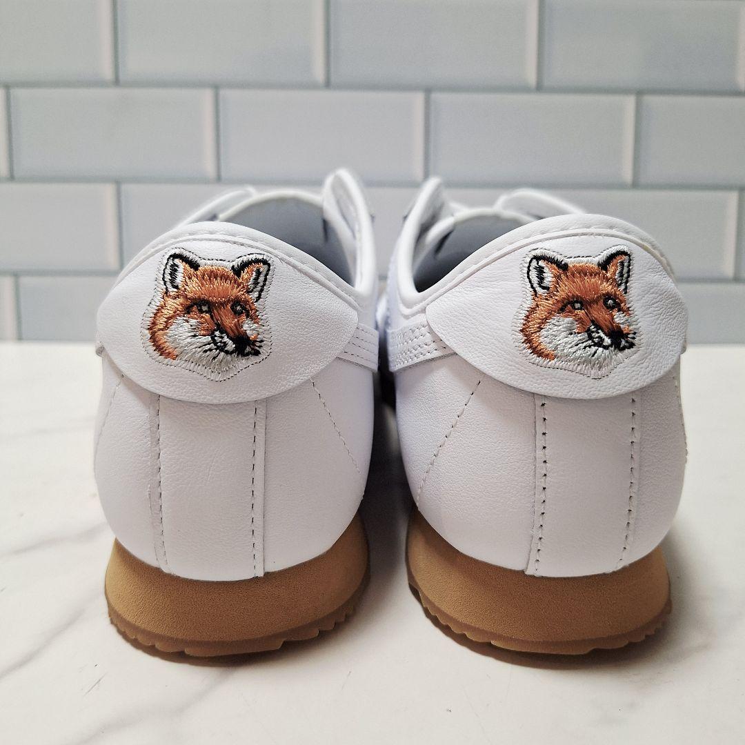 希少 PUMA × Maison Kitsune 刺繍 レザー スニーカー 25
