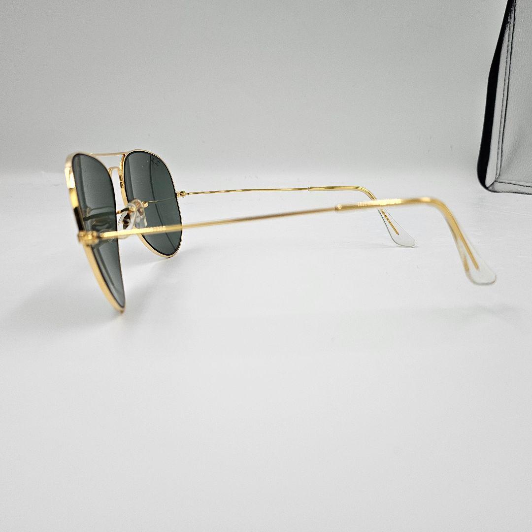 美品　Ray-Ban　レイバン　アビエーターゴールドメタルツーブリッジ