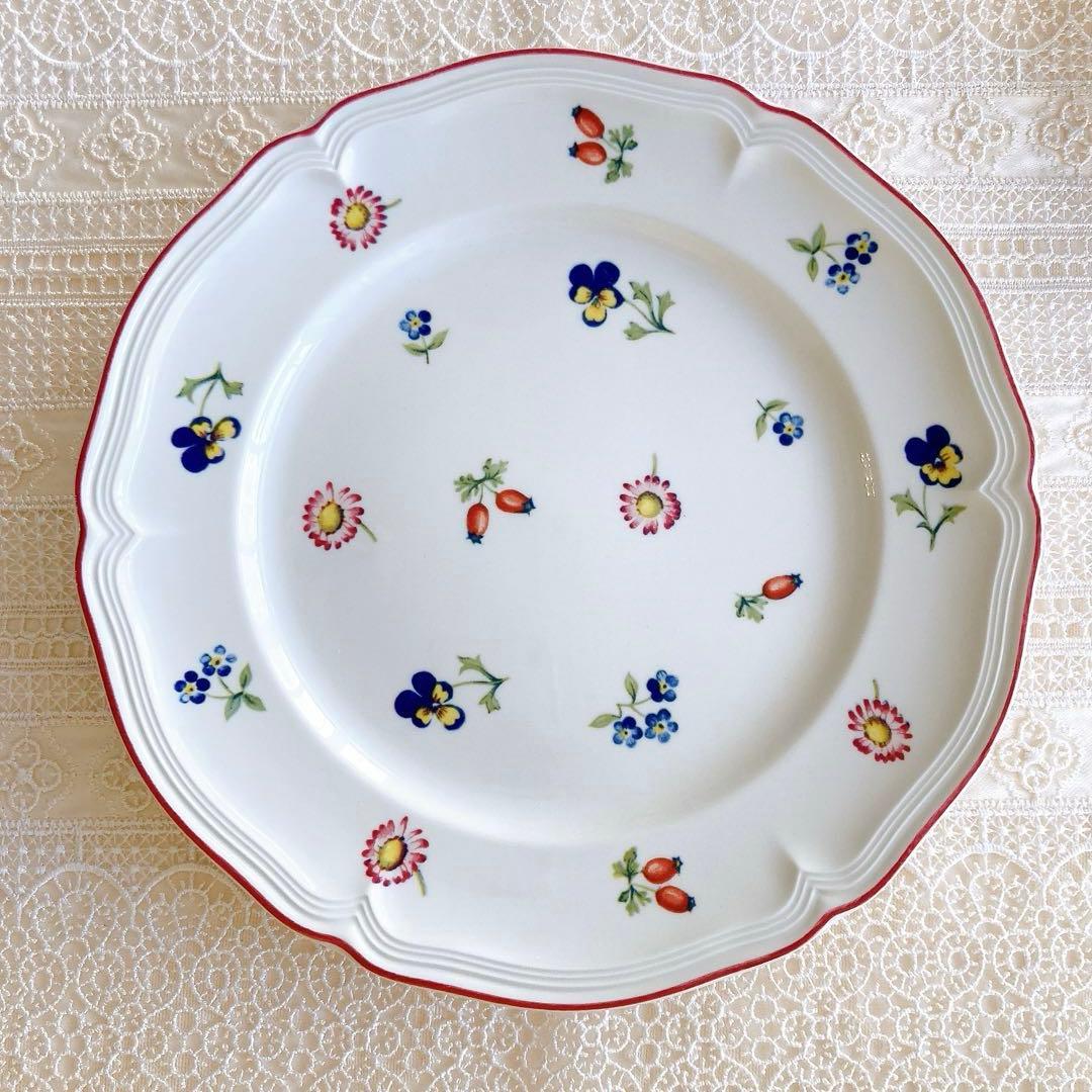 【希少】ビレロイ&ボッホ プチフルール 20.5cmプレート 6枚セット