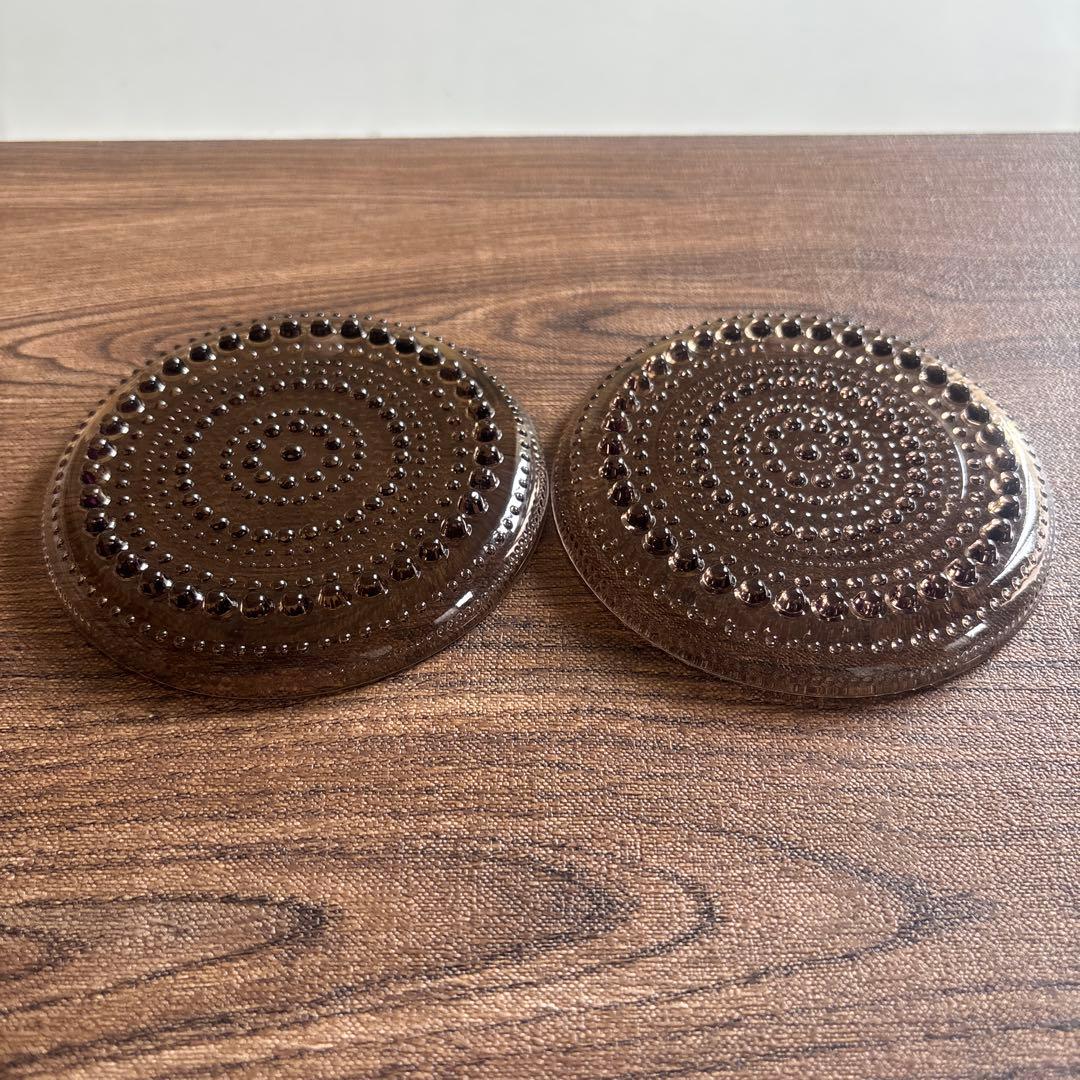 イッタラ カステヘルミ プレート１０cm クリア２枚 & サンド2枚 セット