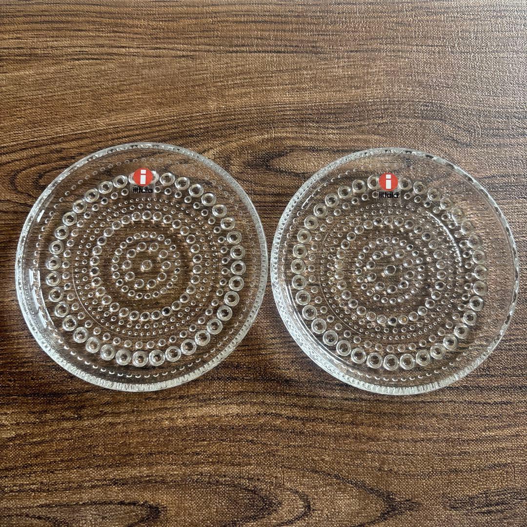 イッタラ カステヘルミ プレート１０cm クリア２枚 & サンド2枚 セット