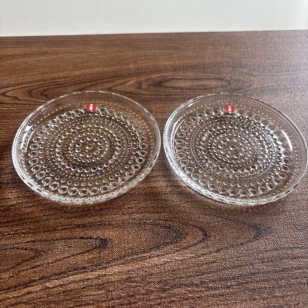 イッタラ カステヘルミ プレート１０cm クリア２枚 & サンド2枚 セット