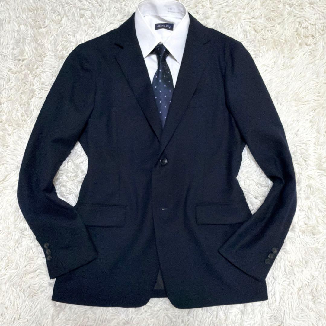 トゥモローランド　セットアップ　ビジネススーツ　ネイビー　紺　上下　メンズ