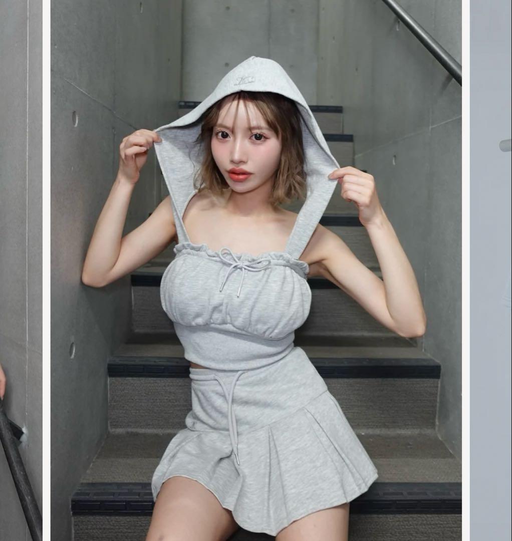 Darich プリーツヘムスウェットミニスカート