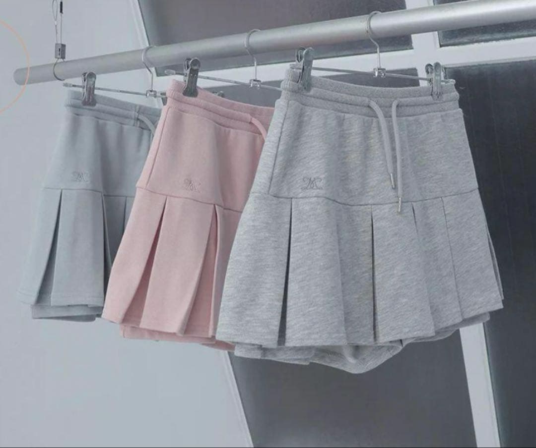 Darich プリーツヘムスウェットミニスカート