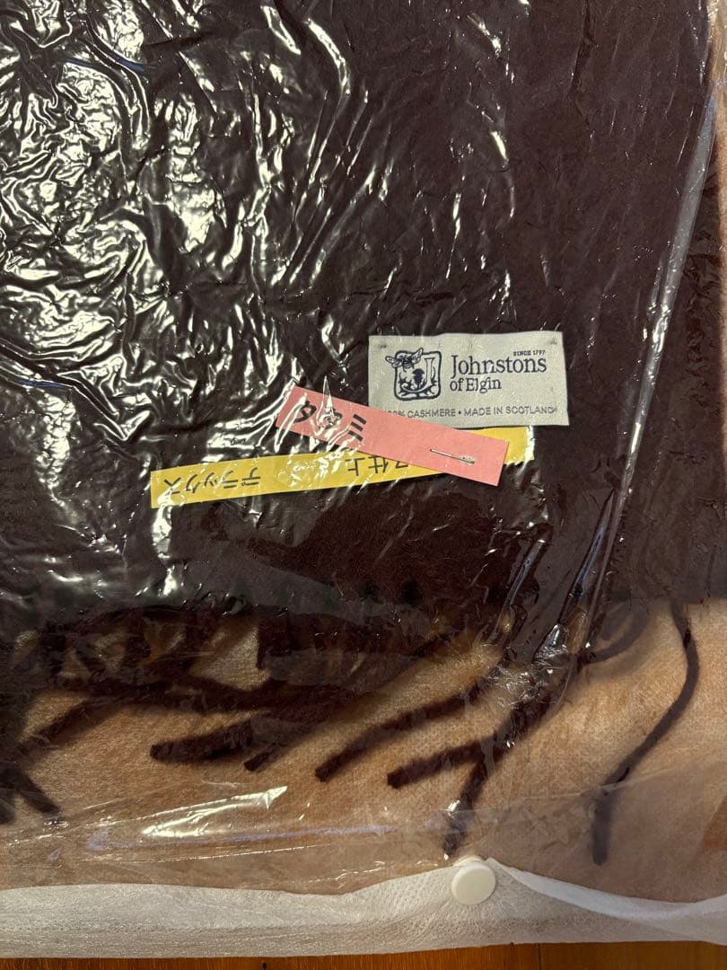 【最終お値下げ】ジョンストンズ カシミヤ中判ストール カシミヤマフラー