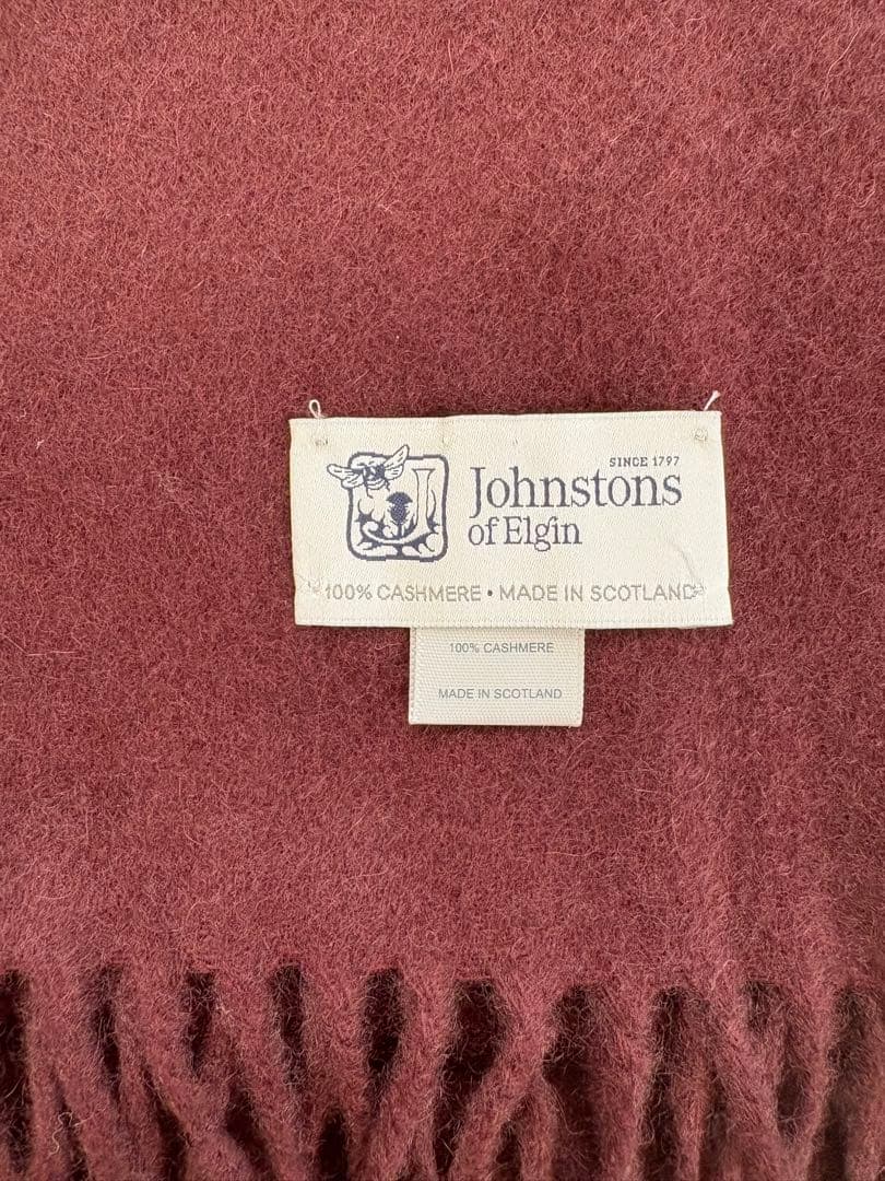 【最終お値下げ】ジョンストンズ カシミヤ中判ストール カシミヤマフラー