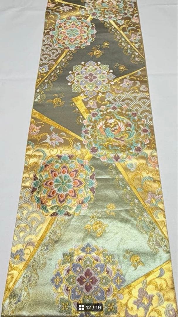 高級 袋帯 正絹 六通柄 西陣織 唐織 フォーマル 訪問着 留袖 色無地