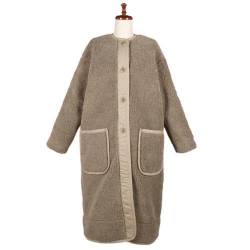 FLORENT　ボア　ロングコート ベージュ　サイズ1