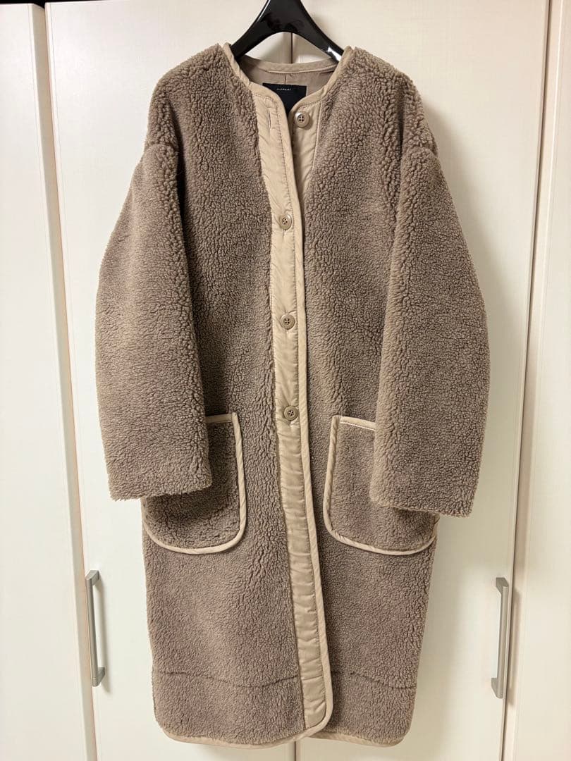 FLORENT　ボア　ロングコート ベージュ　サイズ1