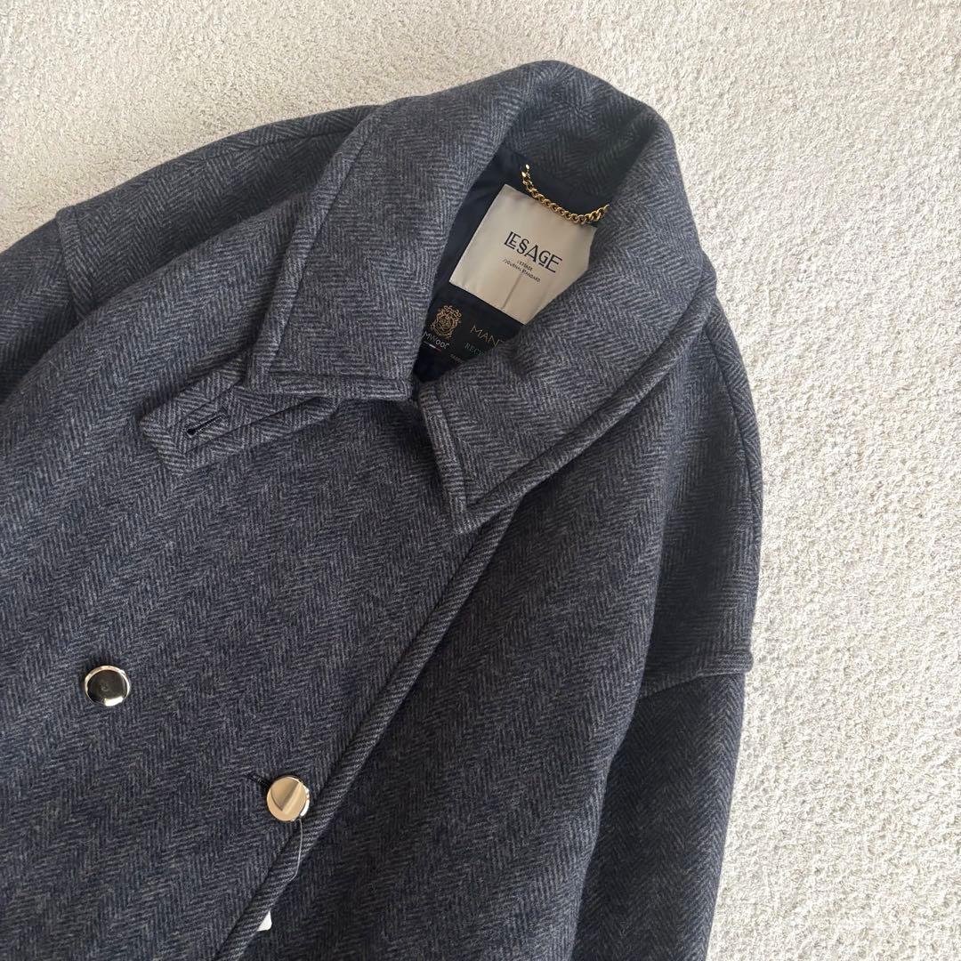 【新品】レサージュSUPER120 MANTECOステンカラーショートコート
