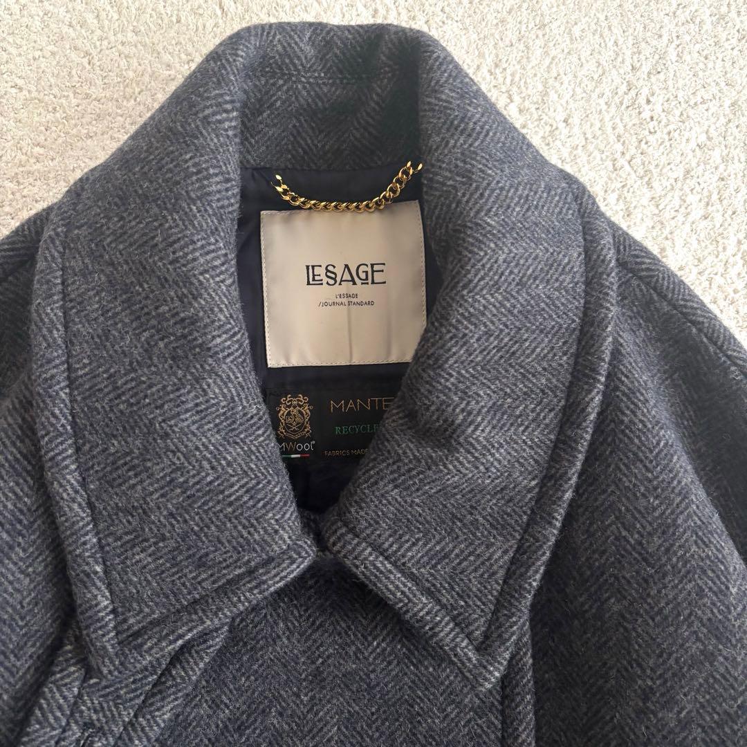 【新品】レサージュSUPER120 MANTECOステンカラーショートコート