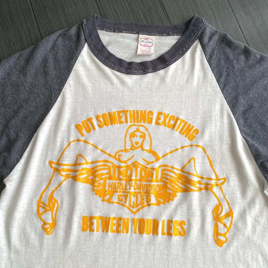 ドスペ 70s 80s ハーレー クイーン ヌード Tシャツ USA製 L