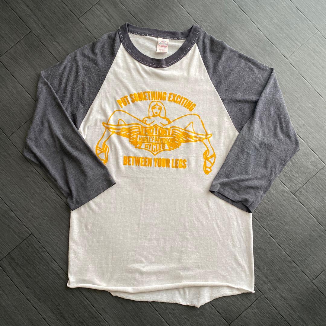 ドスペ 70s 80s ハーレー クイーン ヌード Tシャツ USA製 L