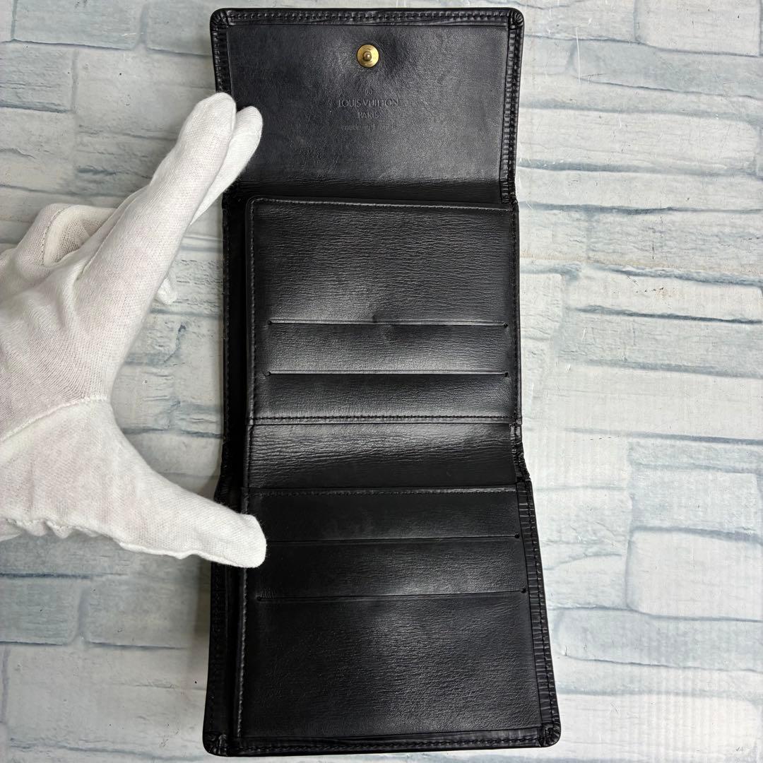 美品　45 LOUISVUITTON ルイヴィトン エピ 二つ折り財布　Wホック