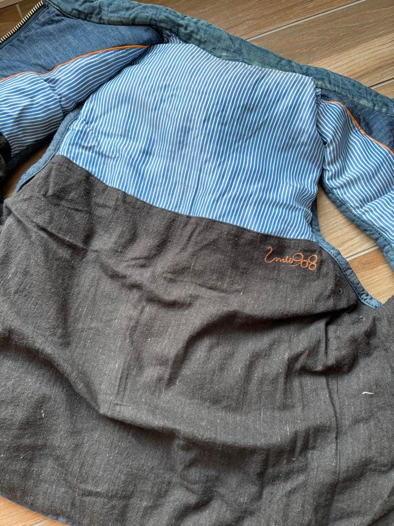 45rpm umie908 インディゴ染ダウンベスト