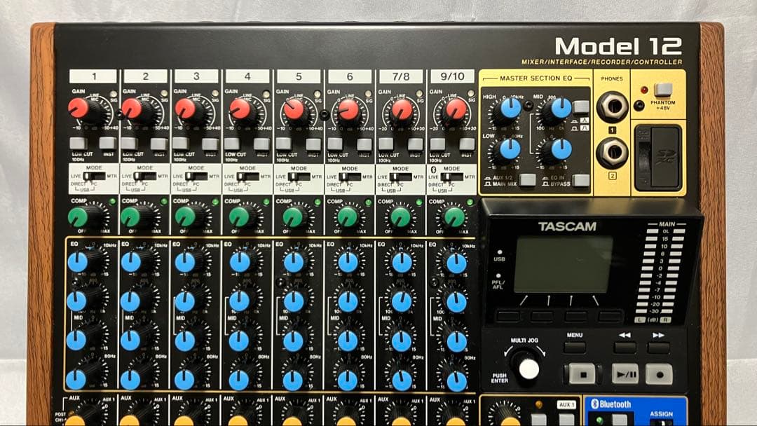 新品同様 TASCAM Model 12 ミキサー・MTR（付属品揃・元箱あり）