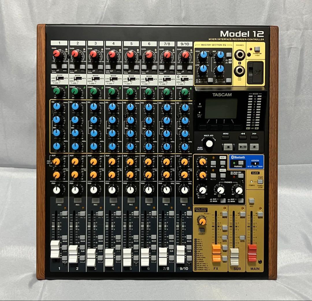 新品同様 TASCAM Model 12 ミキサー・MTR（付属品揃・元箱あり）