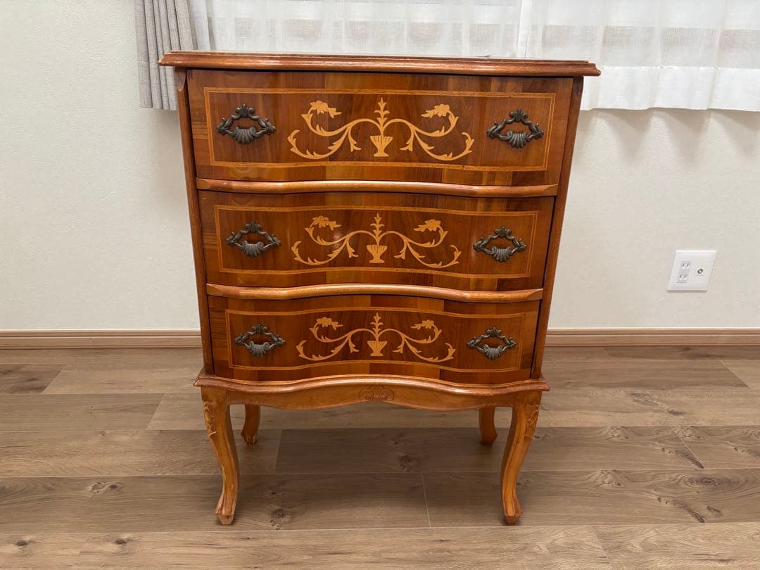 イタリア製　モーレンス　アンティーク　チェスト　ヴィンテージ　キャビネット　象嵌