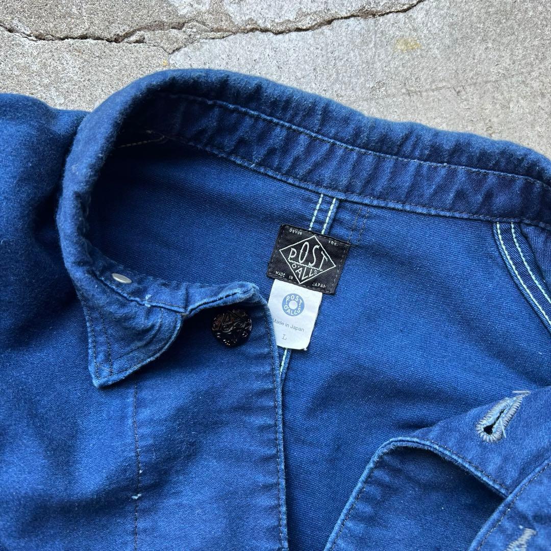 POST OVERALLS No.1 ジャケット 藍染め